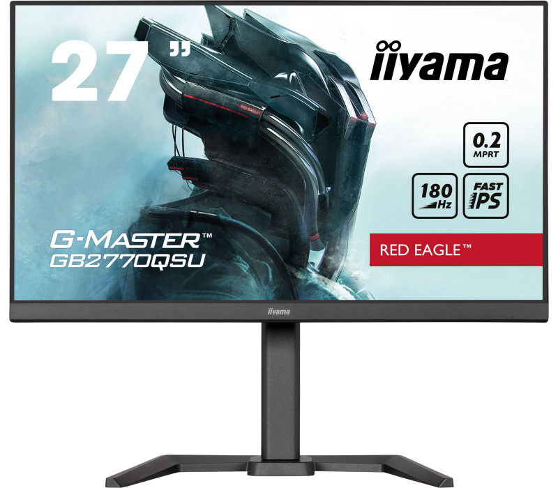 Monitor iiyama G-Master GB2770QSU-B6 RedEagle 27" WQHD IPS LED 0,2ms 180Hz /HDMI, DP/ FreeSyncPremium Pro FlickerFree BlackTuner
