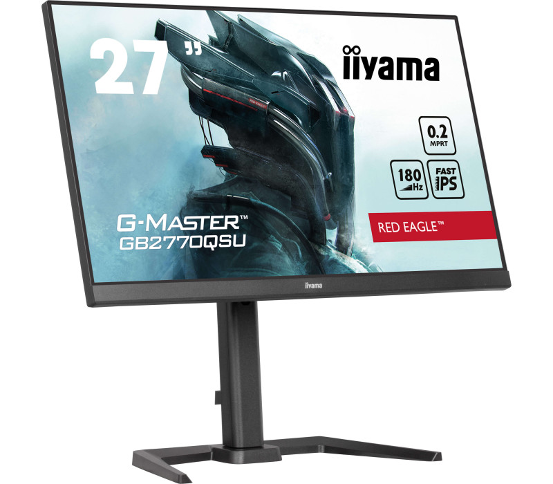 Monitor iiyama G-Master GB2770QSU-B6 RedEagle 27" WQHD IPS LED 0,2ms 180Hz /HDMI, DP/ FreeSyncPremium Pro FlickerFree BlackTuner