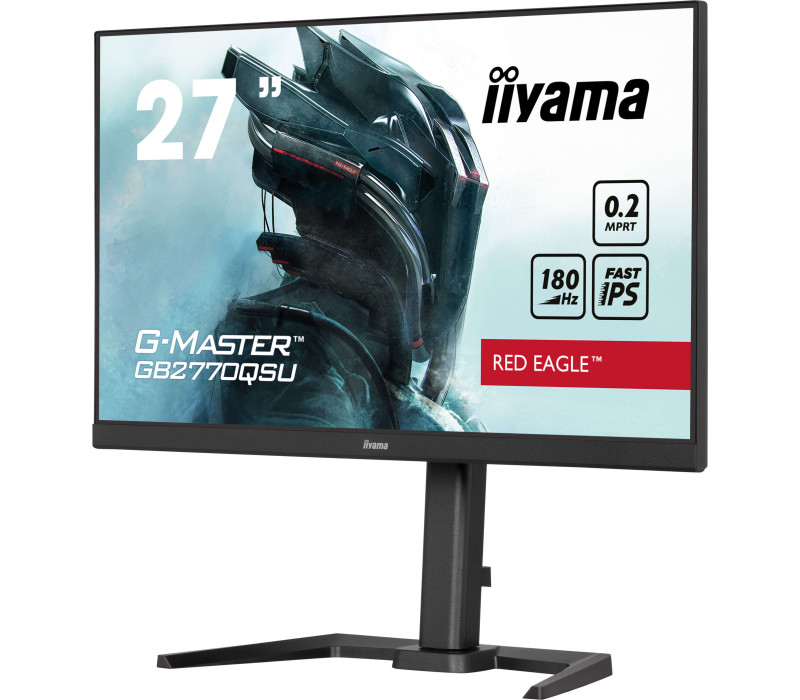 Monitor iiyama G-Master GB2770QSU-B6 RedEagle 27" WQHD IPS LED 0,2ms 180Hz /HDMI, DP/ FreeSyncPremium Pro FlickerFree BlackTuner
