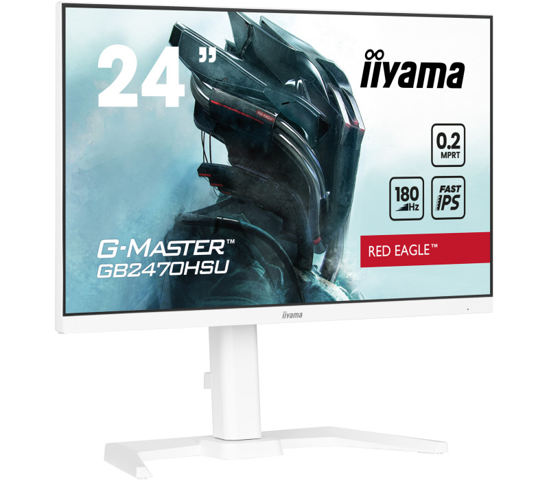 Monitor iiyama G-Master GB2470HSU-W6 Red Eagle 24" IPS LED 0,2ms 180Hz /HDMI DP/ FlicerFree, FreeSync Biały