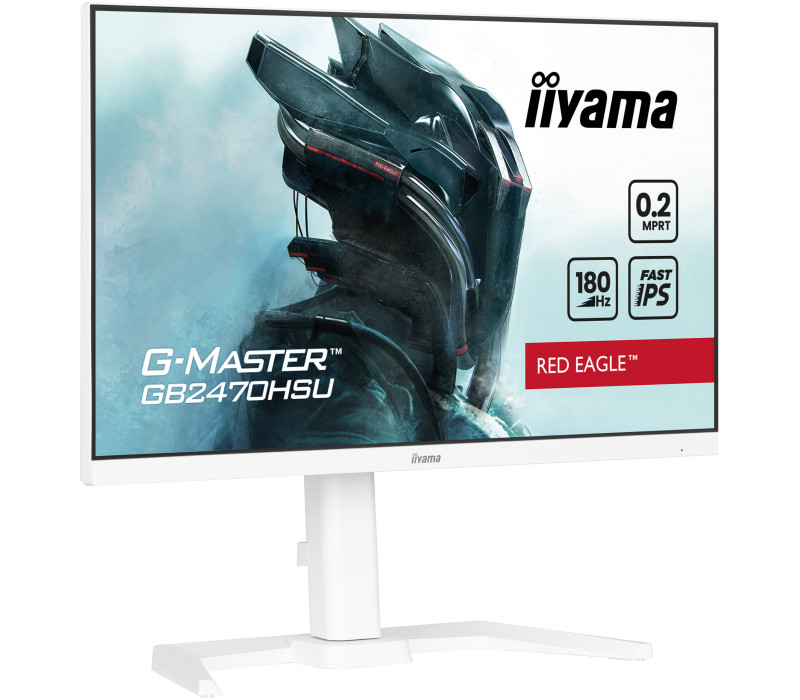 Monitor iiyama G-Master GB2470HSU-W6 Red Eagle 24" IPS LED 0,2ms 180Hz /HDMI DP/ FlicerFree, FreeSync Biały