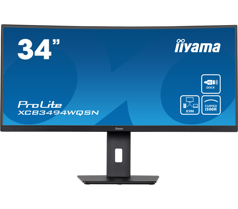 OUTLET Monitor iiyama ProLite XCB3494WQSN-B5 34" Curved UWQHD VA LED 0,4ms 120Hz /USB-C HDMI DP/ KVM FreeSync FlickerFree