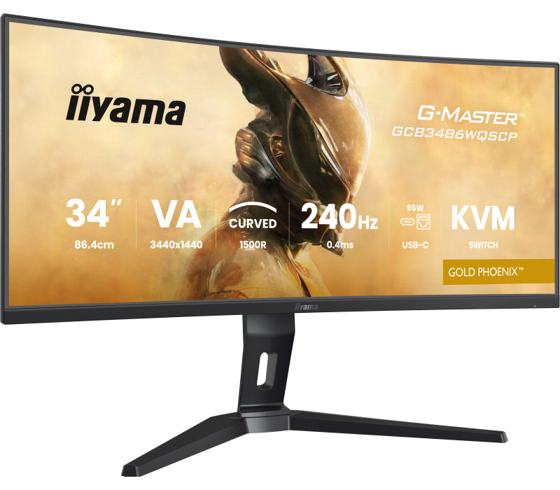 OUTLET Monitor iiyama G-Master GCB3486WQSCP-B1 34" UWQHD VA LED, 240Hz, 0.4ms, HDR, USB-C dock, 2xHDMI,1xDP, FreeSync Premium