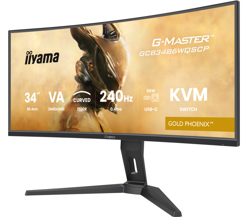 OUTLET Monitor iiyama G-Master GCB3486WQSCP-B1 34" UWQHD VA LED, 240Hz, 0.4ms, HDR, USB-C dock, 2xHDMI,1xDP, FreeSync Premium