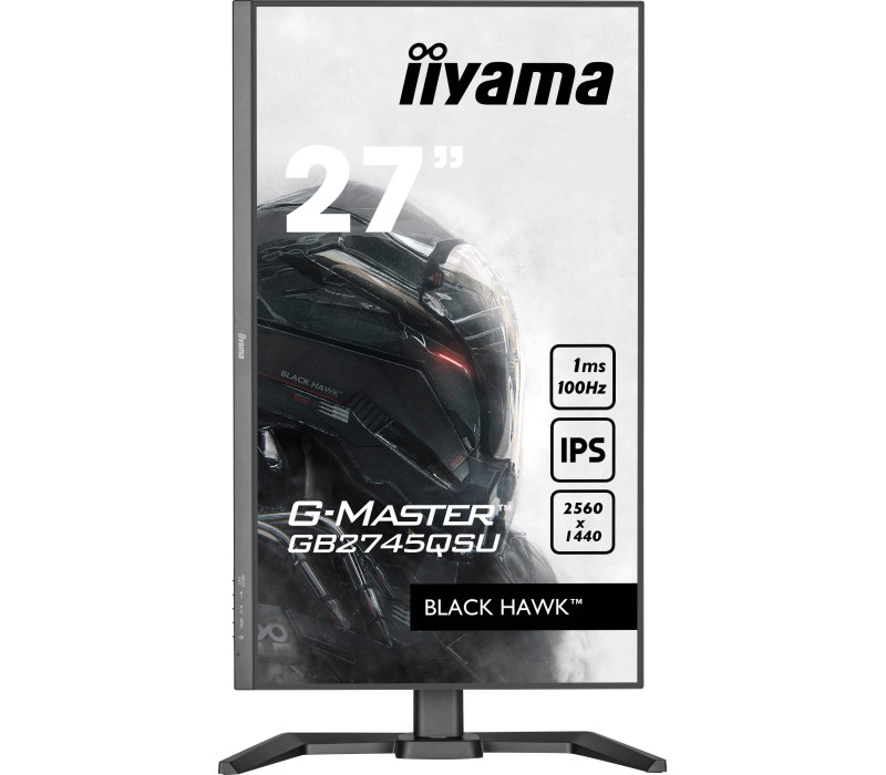OUTLET Monitor iiyama G-Master GB2745QSU-B2 Black Hawk 27" WQHD IPS LED 100Hz 1ms /HDMI DisplayPort/ hub USB FlickerFree HAS