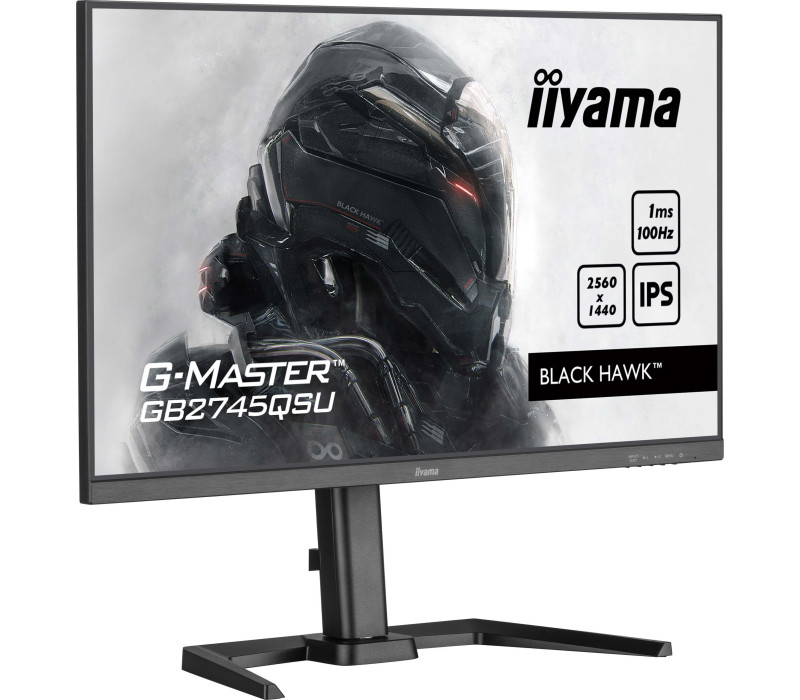 OUTLET Monitor iiyama G-Master GB2745QSU-B2 Black Hawk 27" WQHD IPS LED 100Hz 1ms /HDMI DisplayPort/ hub USB FlickerFree HAS
