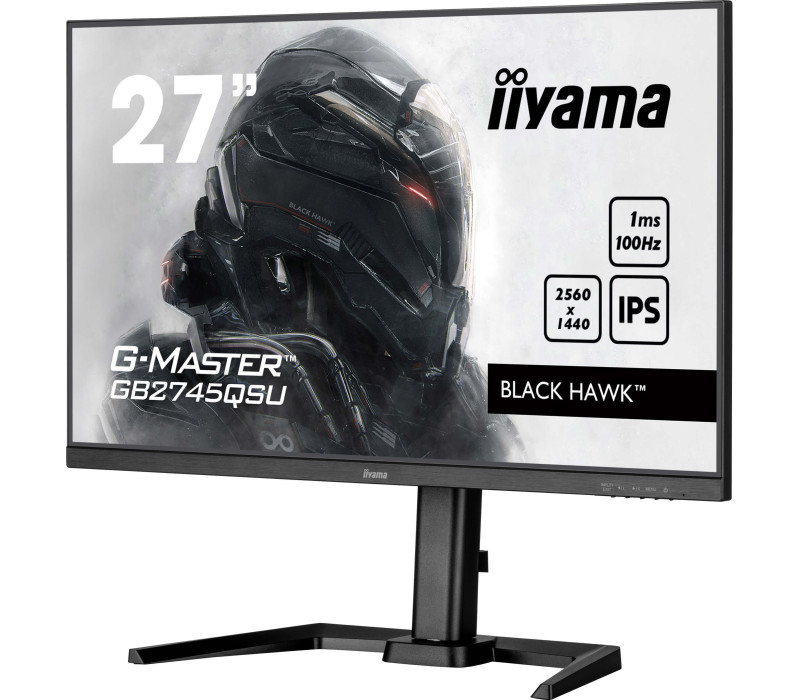 OUTLET Monitor iiyama G-Master GB2745QSU-B2 Black Hawk 27" WQHD IPS LED 100Hz 1ms /HDMI DisplayPort/ hub USB FlickerFree HAS
