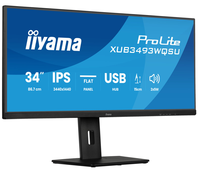OUTLET Monitor iiyama ProLite XUB3493WQSU-B6 34" UWQHD IPS LED 1ms 120Hz /2xHDMI DP/ FreeSync FlickerFree
