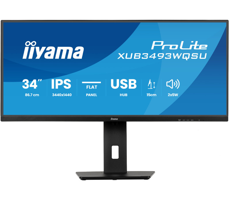 OUTLET Monitor iiyama ProLite XUB3493WQSU-B6 34" UWQHD IPS LED 1ms 120Hz /2xHDMI DP/ FreeSync FlickerFree