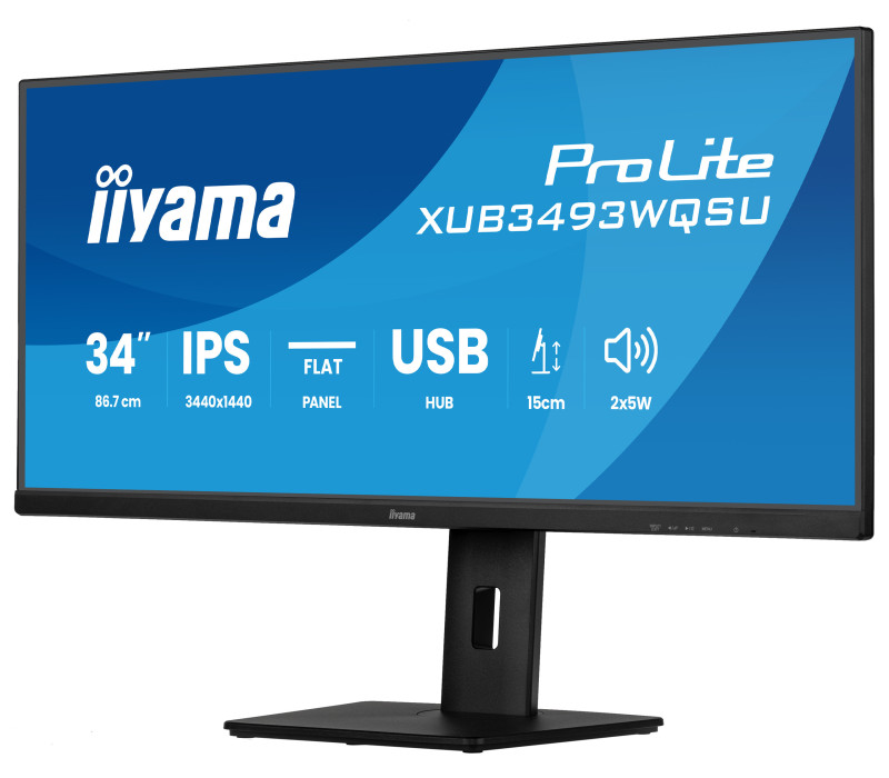 OUTLET Monitor iiyama ProLite XUB3493WQSU-B6 34" UWQHD IPS LED 1ms 120Hz /2xHDMI DP/ FreeSync FlickerFree