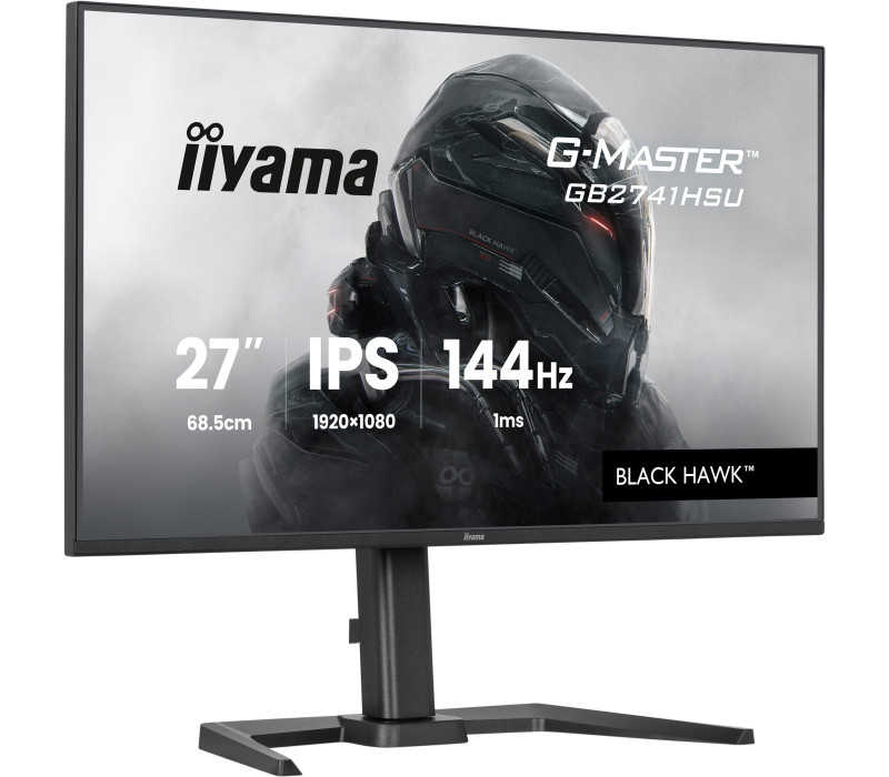 OUTLET iiyama G-Master GB2741HSU-B1 Black Hawk 27" IPS LED 144Hz 1ms /HDMI, DisplayPort/ Freesync, Black Tuner, HAS