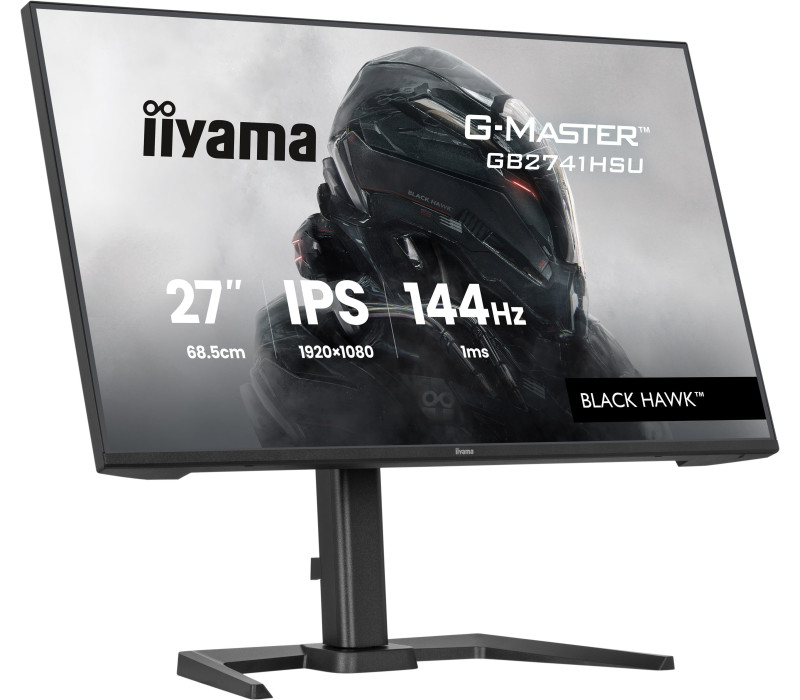 OUTLET iiyama G-Master GB2741HSU-B1 Black Hawk 27" IPS LED 144Hz 1ms /HDMI, DisplayPort/ Freesync, Black Tuner, HAS