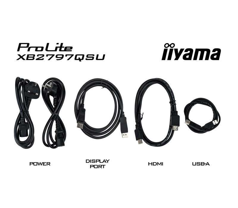 Monitor iiyama ProLite XB2797QSU-B1 27" IPS WQHD LED 1ms /2xHDMI, DP/ FlickerFree, HubUSB/USB-C, HAS