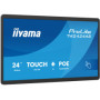 Monitor interaktywny iiyama 24" TW2424AS-B3P FHD, Dotyk PCAP, Android 14 z GMS, WiFi, LAN, PoE, iiSignage², 24/7
