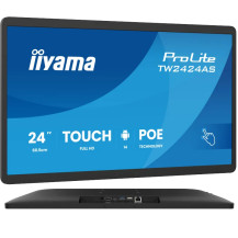 Monitor interaktywny iiyama 24" TW2424AS-B3P FHD, Dotyk PCAP, Android 14 z GMS, WiFi, LAN, PoE, iiSignage², 24/7