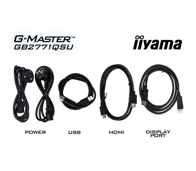 OUTLET iiyama G-Master GB2771QSU-B1 Red Eagle 27" QHD IPS LED 200Hz 0,5ms /2xHDMI, DisplayPort/ Adaptive G‑SYNC, Black Tuner,
