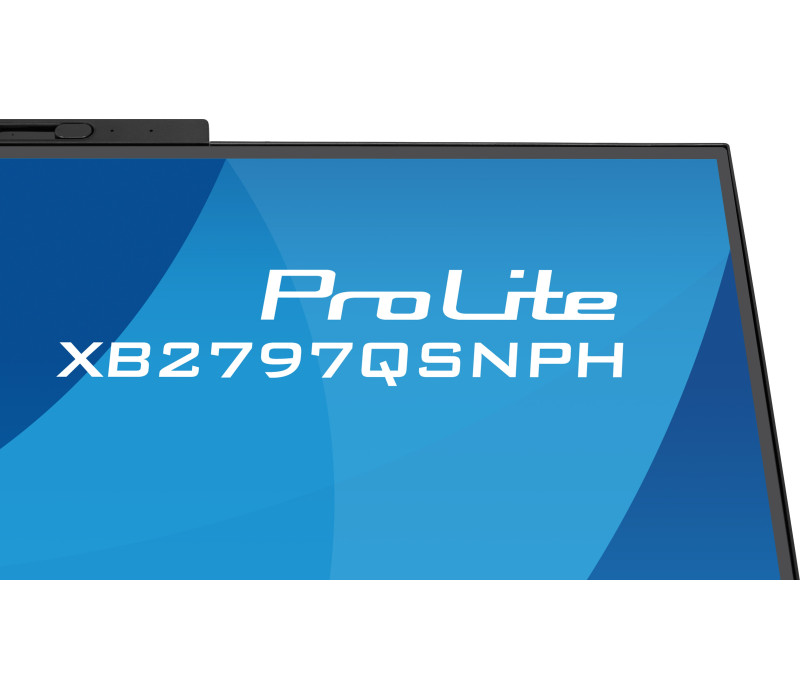 Monitor iiyama XB2797QSNPH-B1 27" IPS WQHD LED 1ms Kamera Windows Hello+Mikrofon /USB-C HDMI DP/ KVM LAN Stacja dokująca