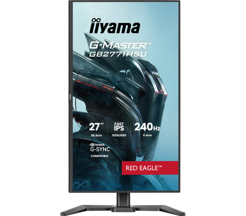 OUTLET iiyama G-Master GB2771HSU-B1 Red Eagle 27" IPS LED 240Hz 0,4ms /2xHDMI, DisplayPort/ Adaptive G‑SYNC, Black Tuner, HAS