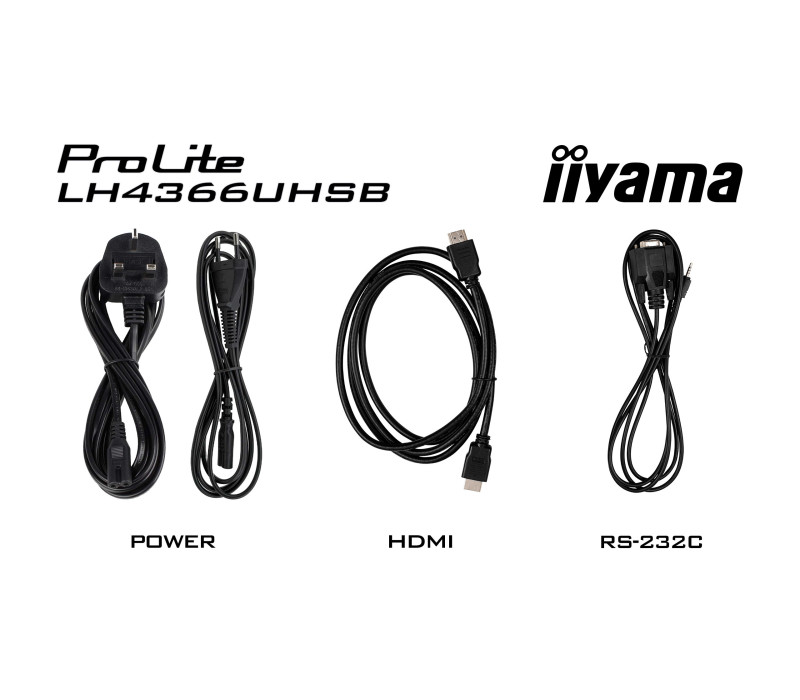 Monitor prezentacyjny 43" iiyama DS LH4364UHS-B1AG, 4K VA LED, USB-C, iiSignage² (CMS), iiControl (DMS), iiShare , 24/7