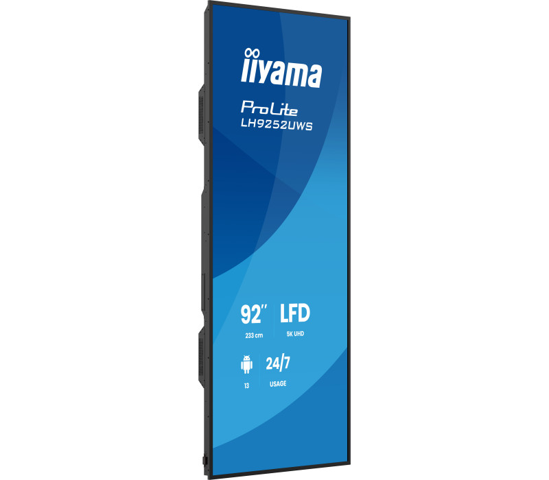 Ultraszeroki monitor DS iiyama ProLite LH9252UWS-B1AG 92" IPS LED 5K UW 21:9 /HDMI, DP, USB-C/ Android, 24/7