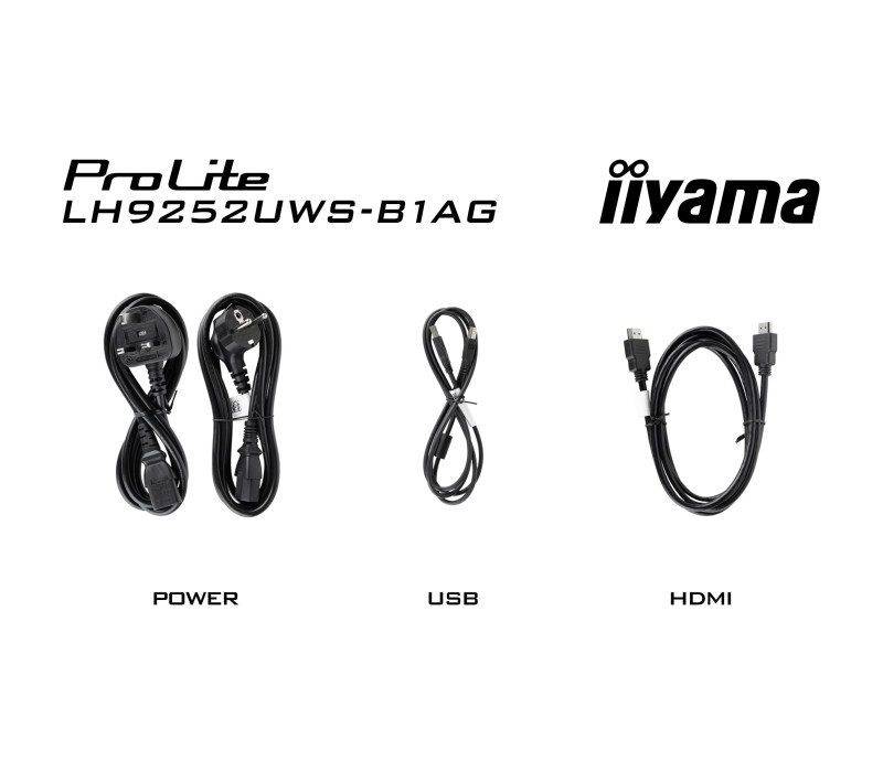 Ultraszeroki monitor DS iiyama ProLite LH9252UWS-B1AG 92" IPS LED 5K UW 21:9 /HDMI, DP, USB-C/ Android, 24/7