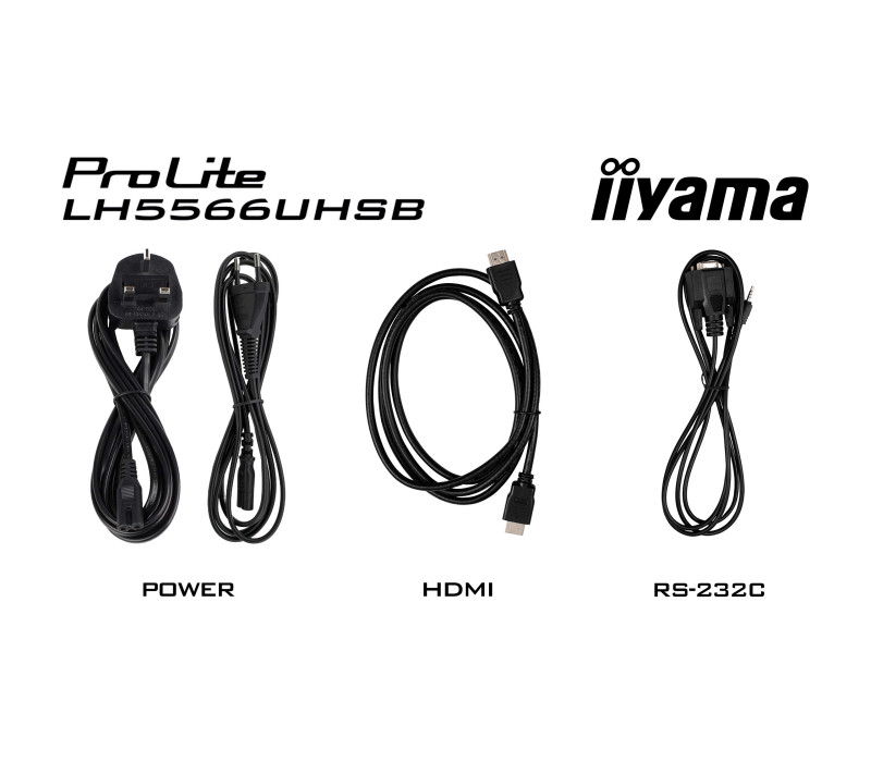 Digital Signage iiyama LH5566UHSB-B1AG 55" 4K UHD 800 cd/m² iiSignage², iiControl, iiShare, 24/7, WiFi, Android 14