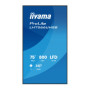 Digital Signage iiyama LH7566UHSB-B1AG 75" 4K UHD 800 cd/m² iiSignage², iiControl, iiShare, 24/7, WiFi, Android 14