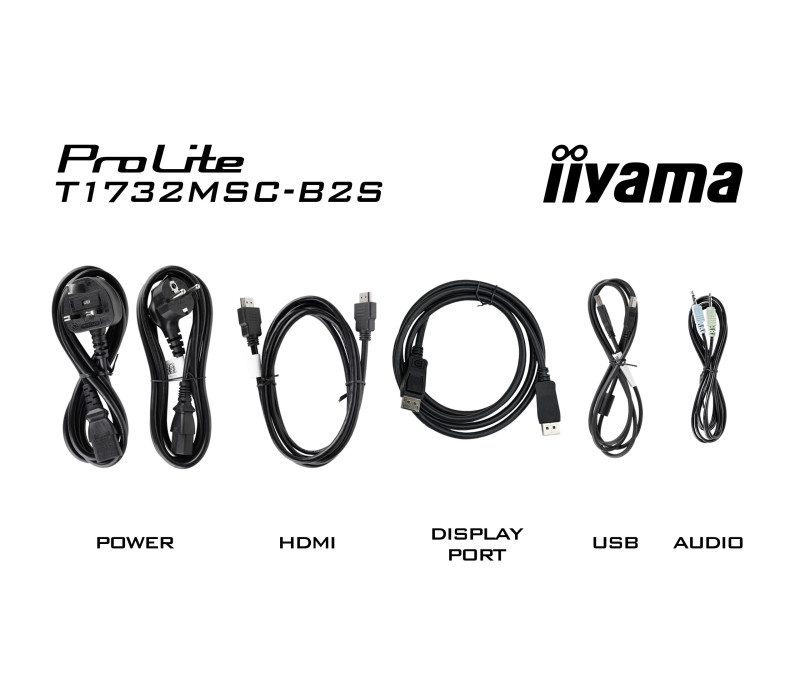 Monitor iiyama ProLite T1732MSC-B2S 17" TN LED 5:4 /VGA, HDMI, DisplayPort/ głośniki POS