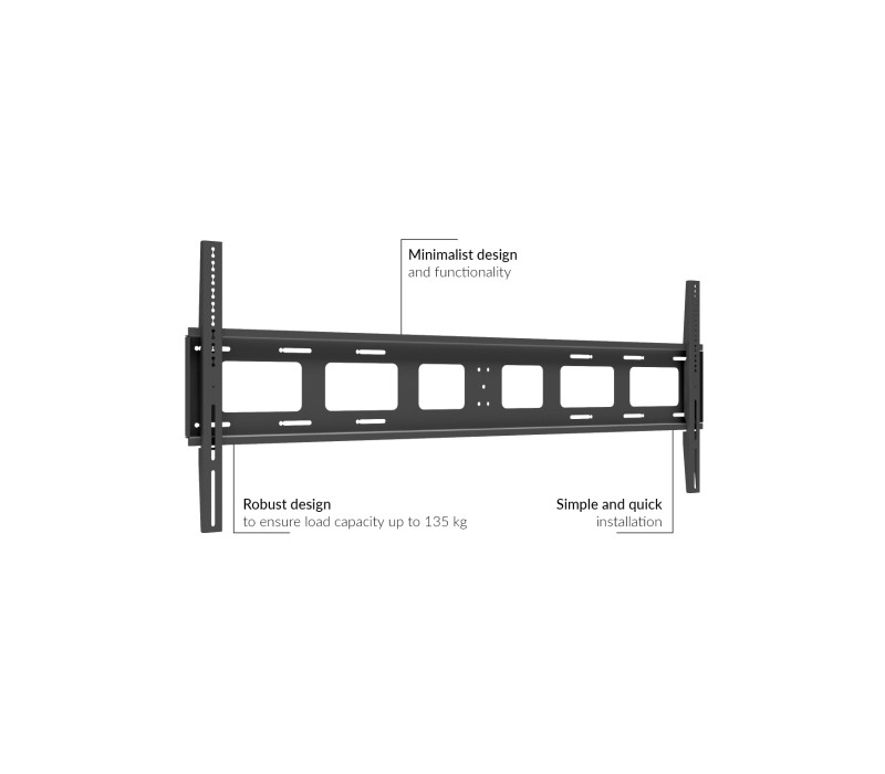 Edbak XWM110 Uniwersalny stały uchwyt ścienny do ekranu 110"-136"