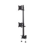 Edbak SV08c-B Uchwyt biurkowy do dwóch monitorów 19"- 27", montaż monitorów jeden nad drugim