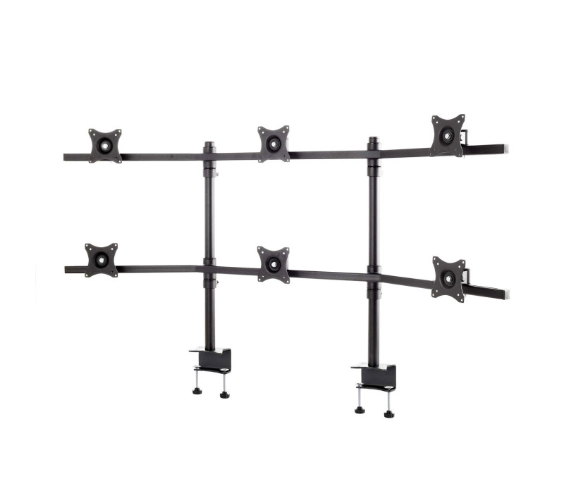 Edbak SV17c-B Uchwyt biurkowy do sześciu monitorów 19-27"