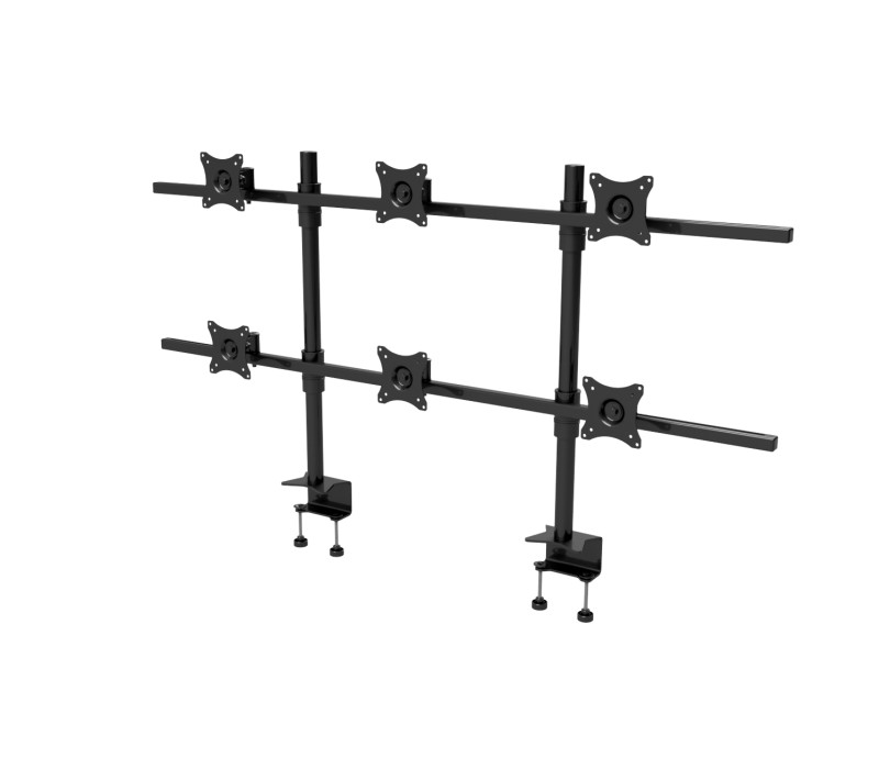 Edbak SV16c-B Uchwyt biurkowy do sześciu monitorów 19-27"