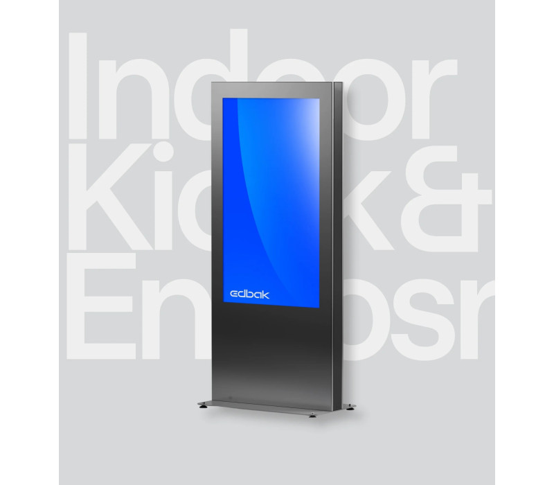 Edbak IDS10.43 Infokiosk wewnętrzny ze szklanym frontem do monitora 43"
