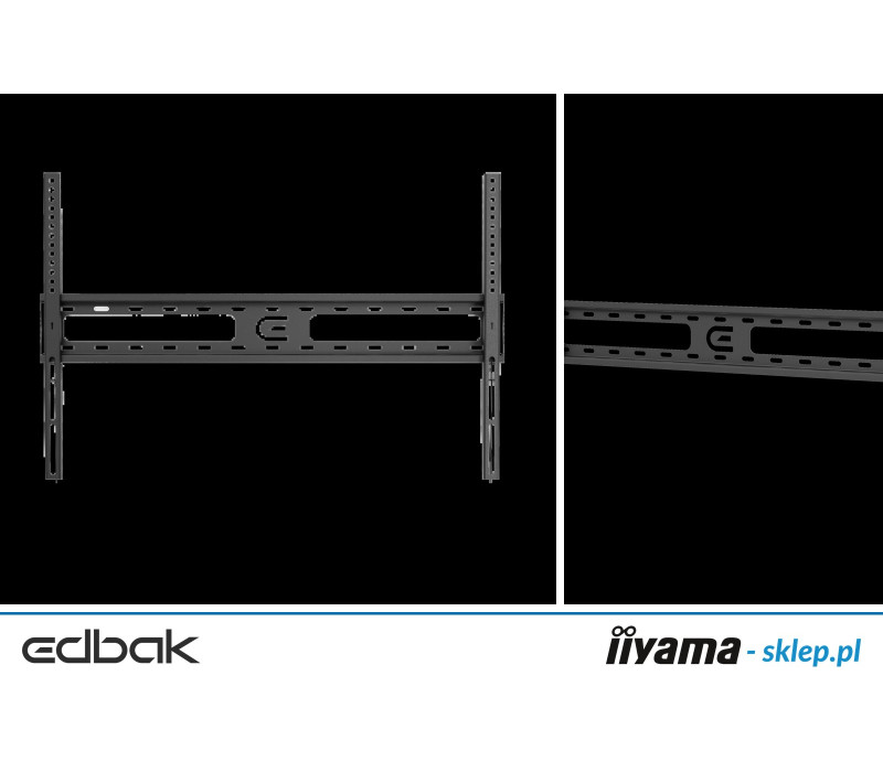 Edbak FSM6040-F Stały uchwyt ścienny 32"-75" VESA 600x400, max. obciążenie 30kg