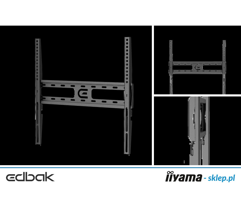 Edbak FSM4040-F Stały uchwyt ścienny 32"-75" VESA 400x400, max. obciążenie 30kg