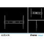 Edbak FSM6040-T Uchylny uchwyt ścienny 32"-75" VESA 600x400, max. obciążenie 30kg