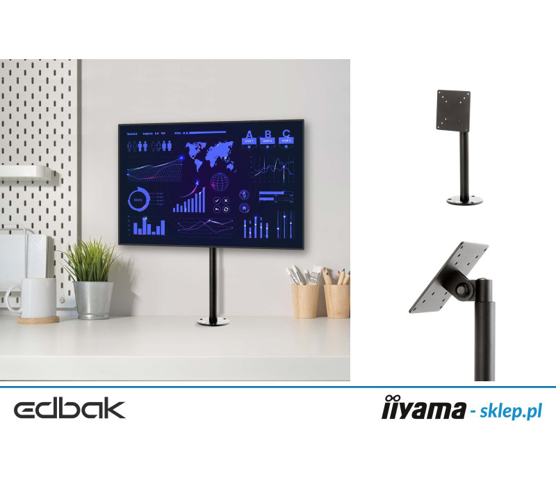 Edbak SV30c-B Uchwyt biurkowy do ekranu 10-29"
