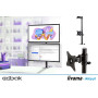 Edbak SV08c-B Uchwyt biurkowy do dwóch monitorów 19"- 27", montaż monitorów jeden nad drugim