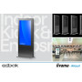 Edbak IDS10.43 Infokiosk wewnętrzny ze szklanym frontem do monitora 43"