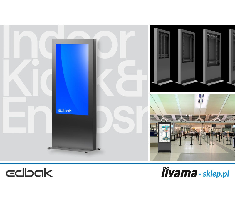 Edbak IDS10.49 Infokiosk wewnętrzny ze szklanym frontem do monitora 49"