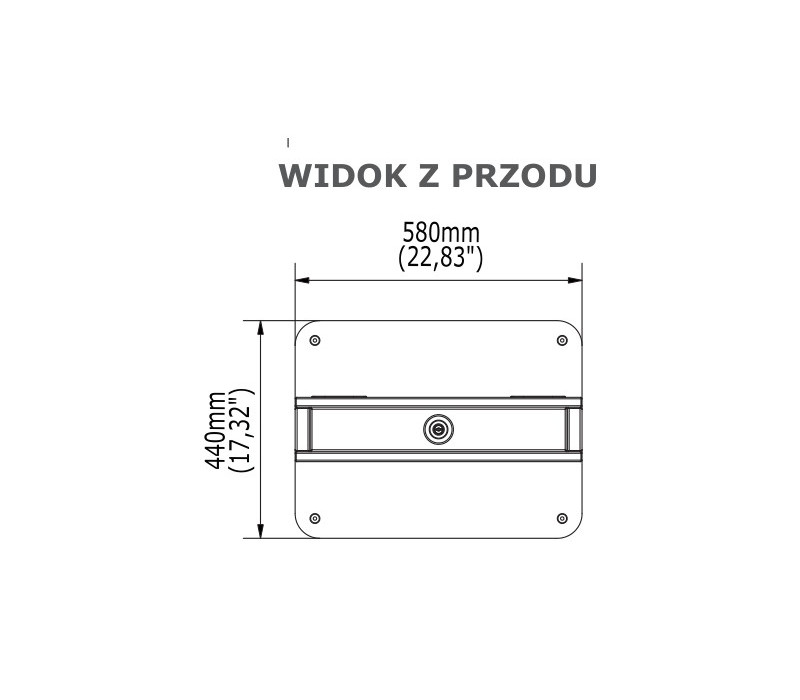 Edbak IDS09.43 Infokiosk wewnętrzny do monitora 43"