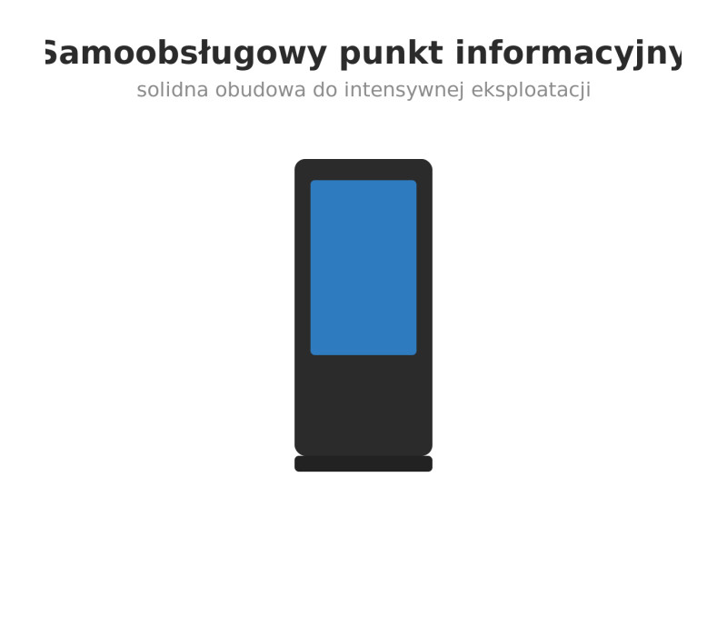 Edbak IDS09.65 Infokiosk wewnętrzny do monitora 65"