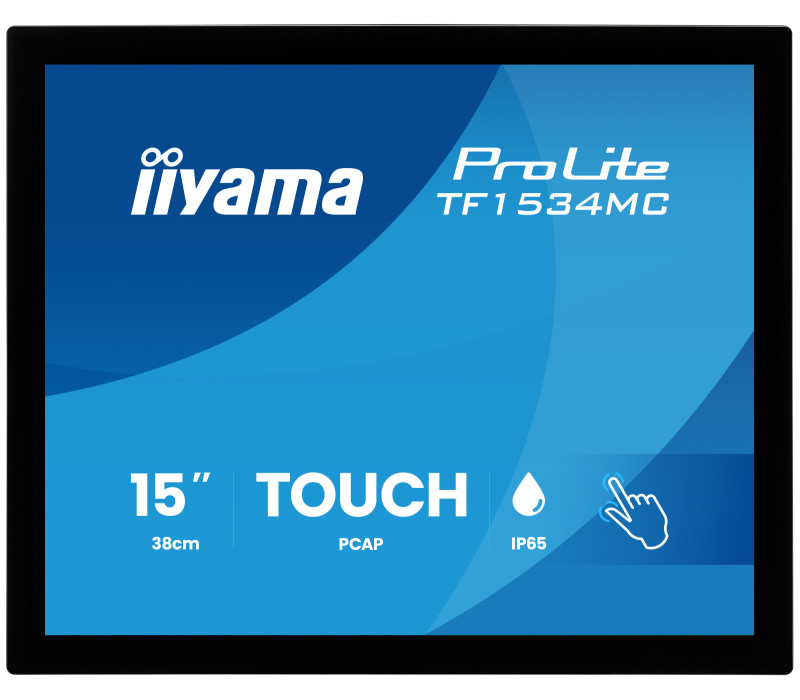 Monitor dotykowy do zabudowy iiyama ProLite TF1534MC-B8X 15" OpenFrame 4:3 IP65