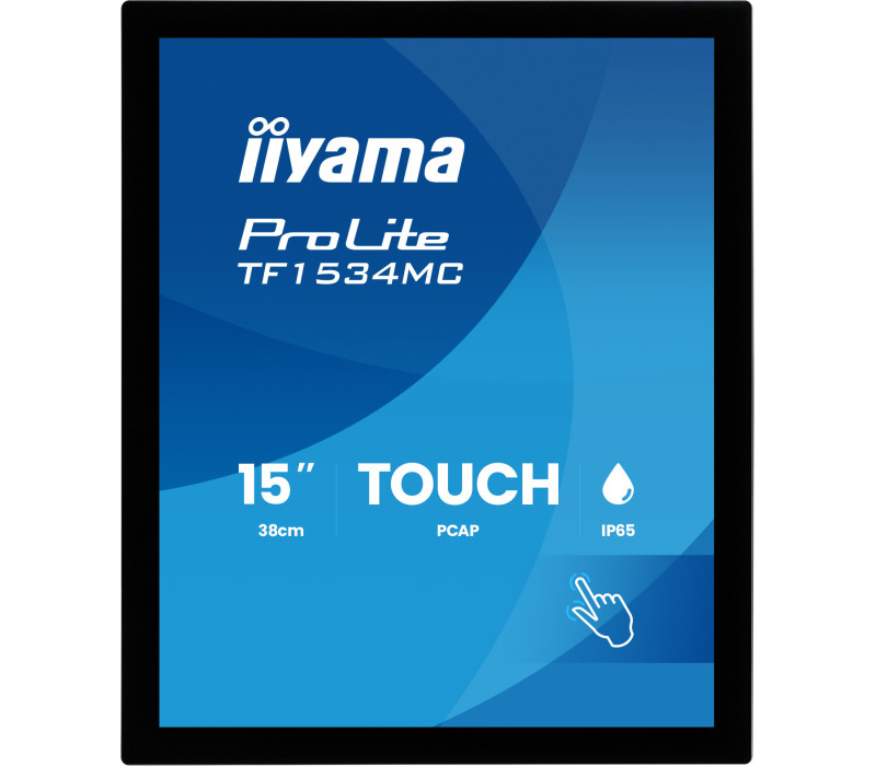 Monitor dotykowy do zabudowy iiyama ProLite TF1534MC-B8X 15" OpenFrame 4:3 IP65