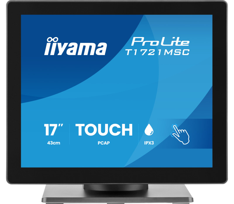 Monitor dotykowy iiyama ProLite T1721MSC-B3 17" TN LED 5:4 /VGA, HDMI/ Głośniki, IPX3