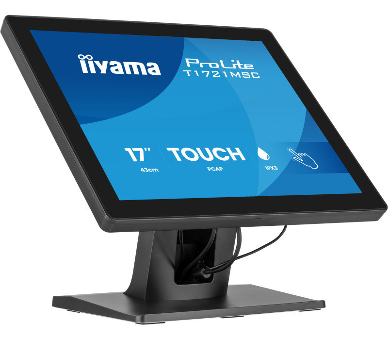 Monitor dotykowy iiyama ProLite T1721MSC-B3 17" TN LED 5:4 /VGA, HDMI/ Głośniki, IPX3