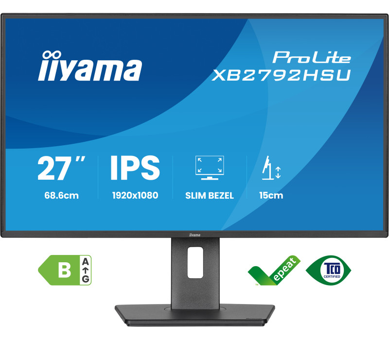 Monitor iiyama ProLite X2492HSU-B1 24" IPS LED 120Hz /HDMI, DP/ FlickerFree, EyeSafe, Eye Comfort