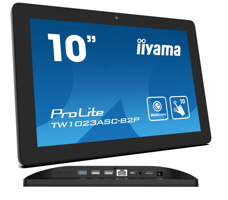 OUTLET Monitor informacyjno-reklamowy iiyama ProLite TW1023ASC-B2P 10" Android, PoE, Kamera, Głośniki
