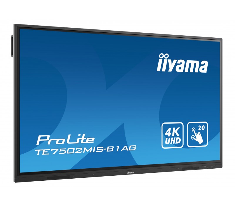 OUTLET Interaktywny ekran dotykowy iiyama ProLite TE7502MIS-B1AG 75" VA, 4K UHD, iiWare(Android), WiFi