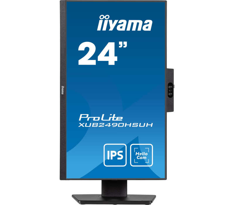 OUTLET Monitor iiyama ProLite XUB2490HSUH-B1 24" IPS LED 4ms 100Hz /HDMI DP/ Kamerka Windows Hello i mikrofon